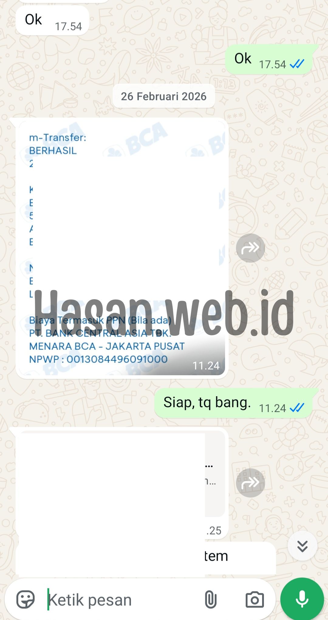 Testimoni Klien & Bukti Transaksi