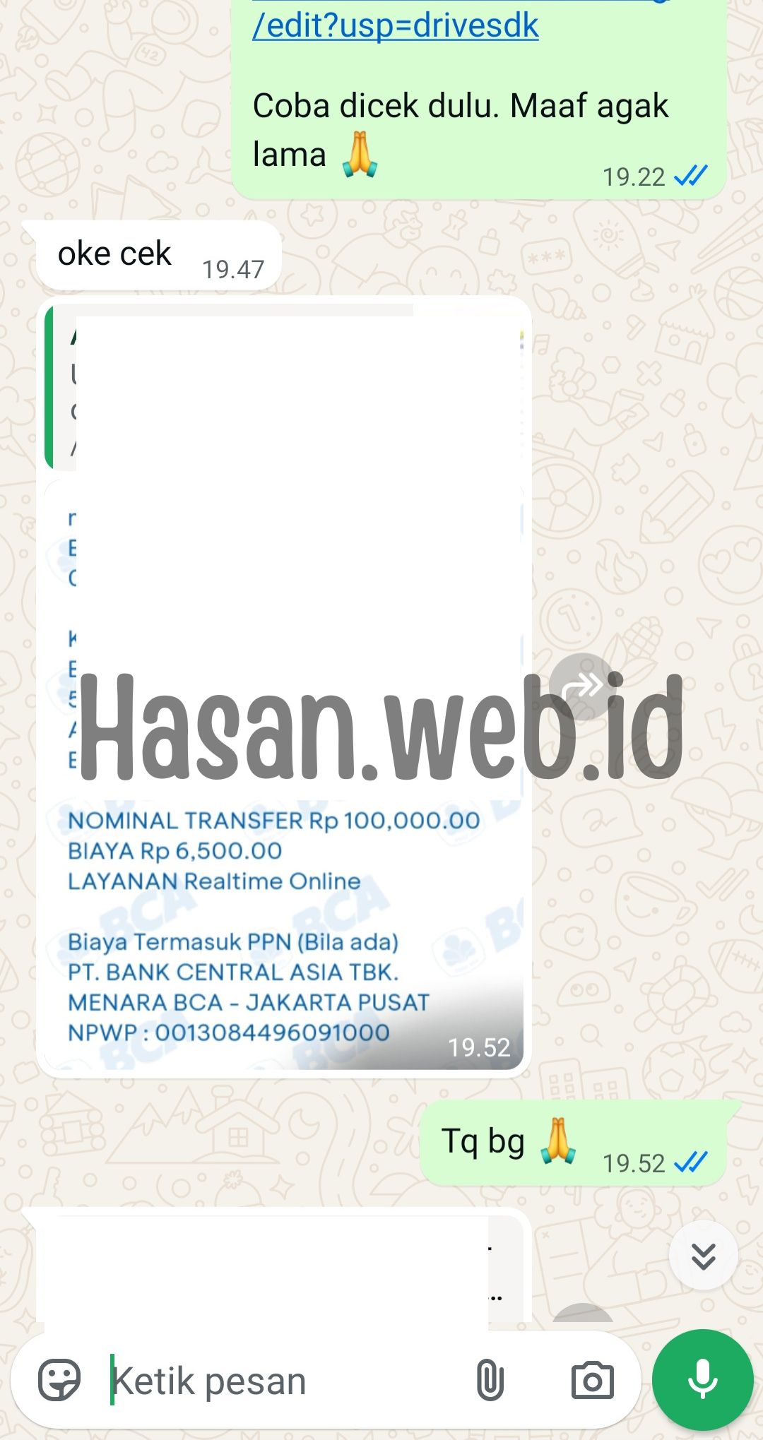 Testimoni Klien & Bukti Transaksi
