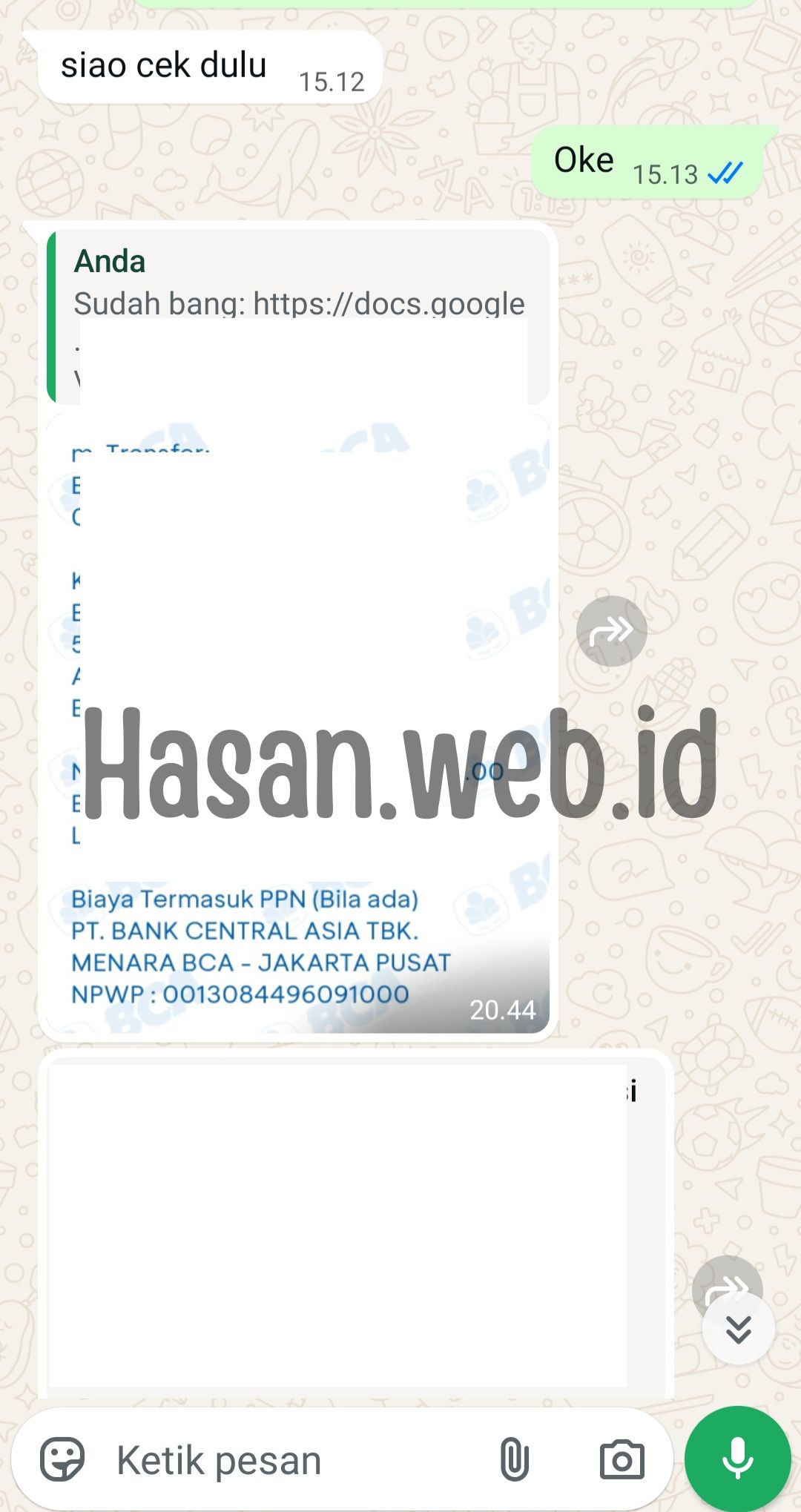 Testimoni Klien & Bukti Transaksi