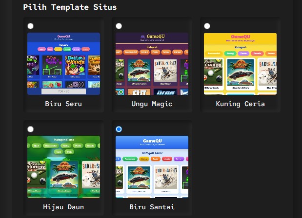 Banyak Pilihan Template