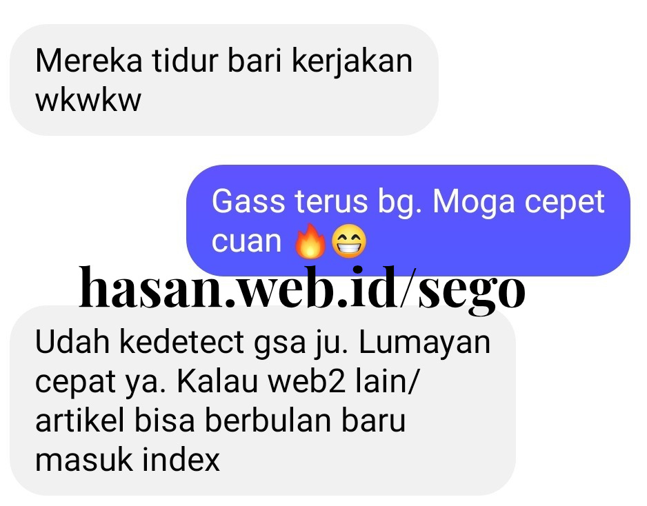 Indexingnya Lancar Jaya